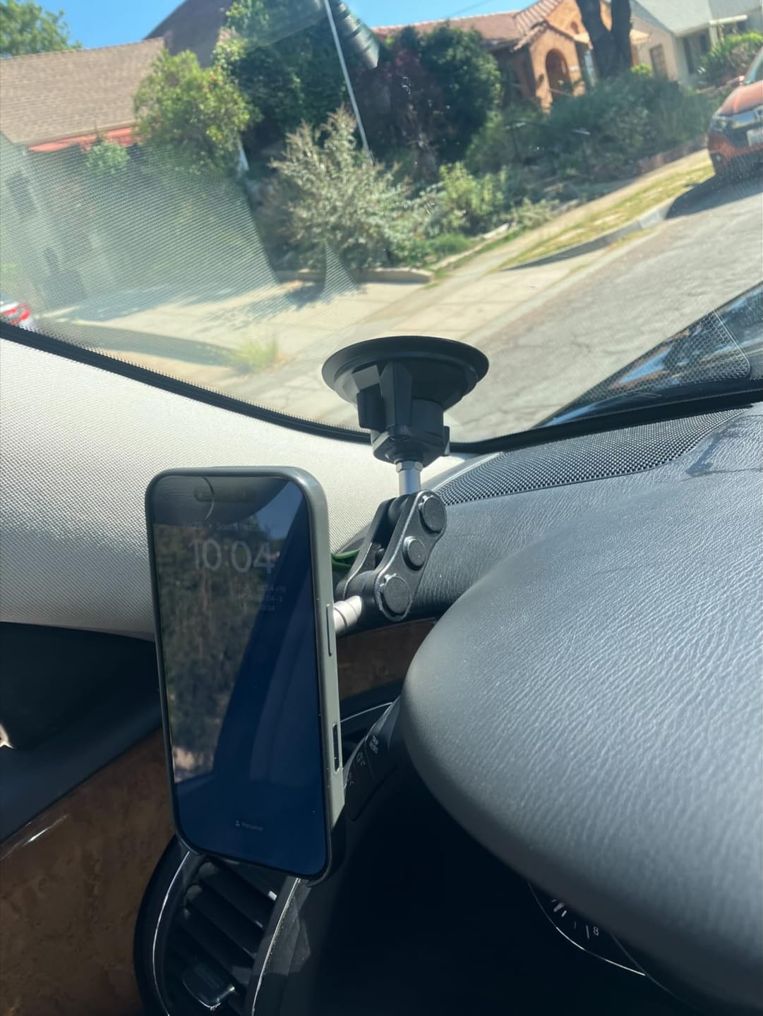 Customer photo review of Super Durable Metal Phone Holder