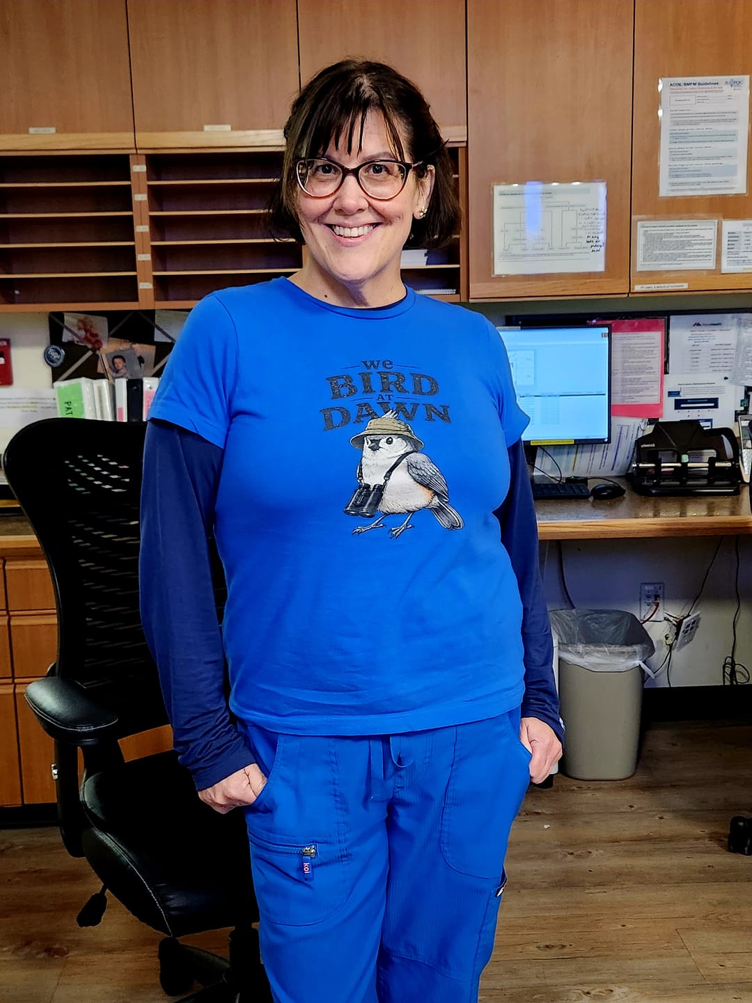 Customer photo review of Bird at Dawn Women's Tee