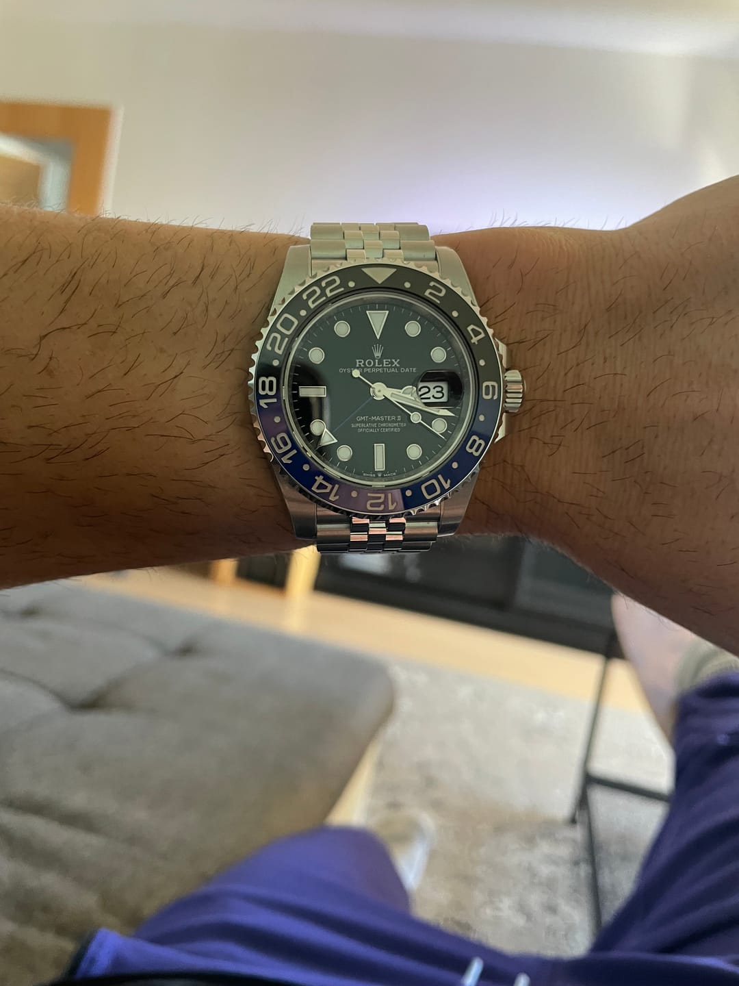 Customer photo review of Rolex GMT-Master II Batgirl - 126710BLNR - Full-Set