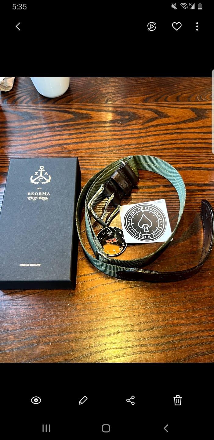 Customer photo review of Commando Belt - ZA x WOE - NEW