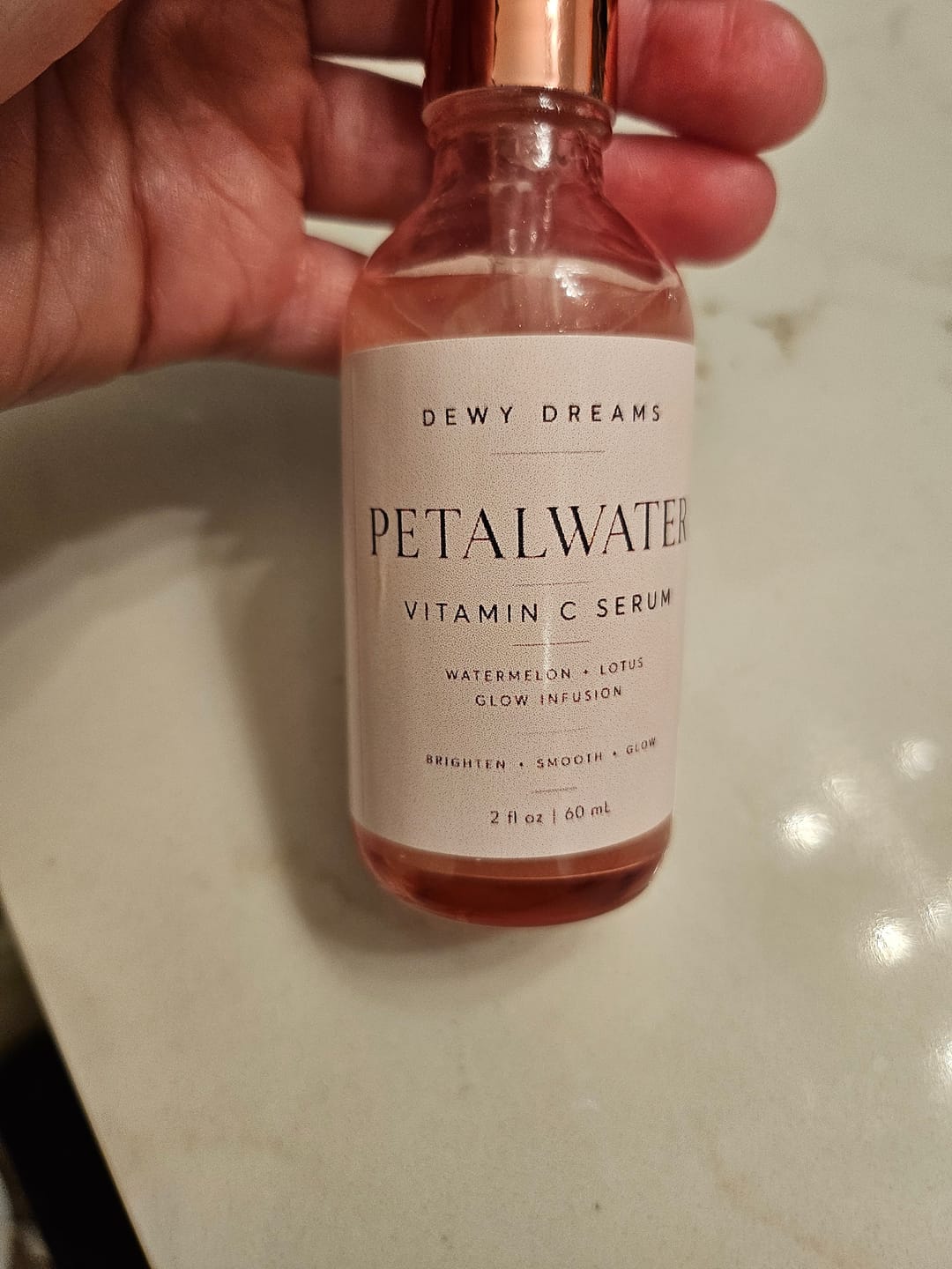Customer photo review of Petalwater Vitamin C Serum™
Brightening + Firming Glow Serum