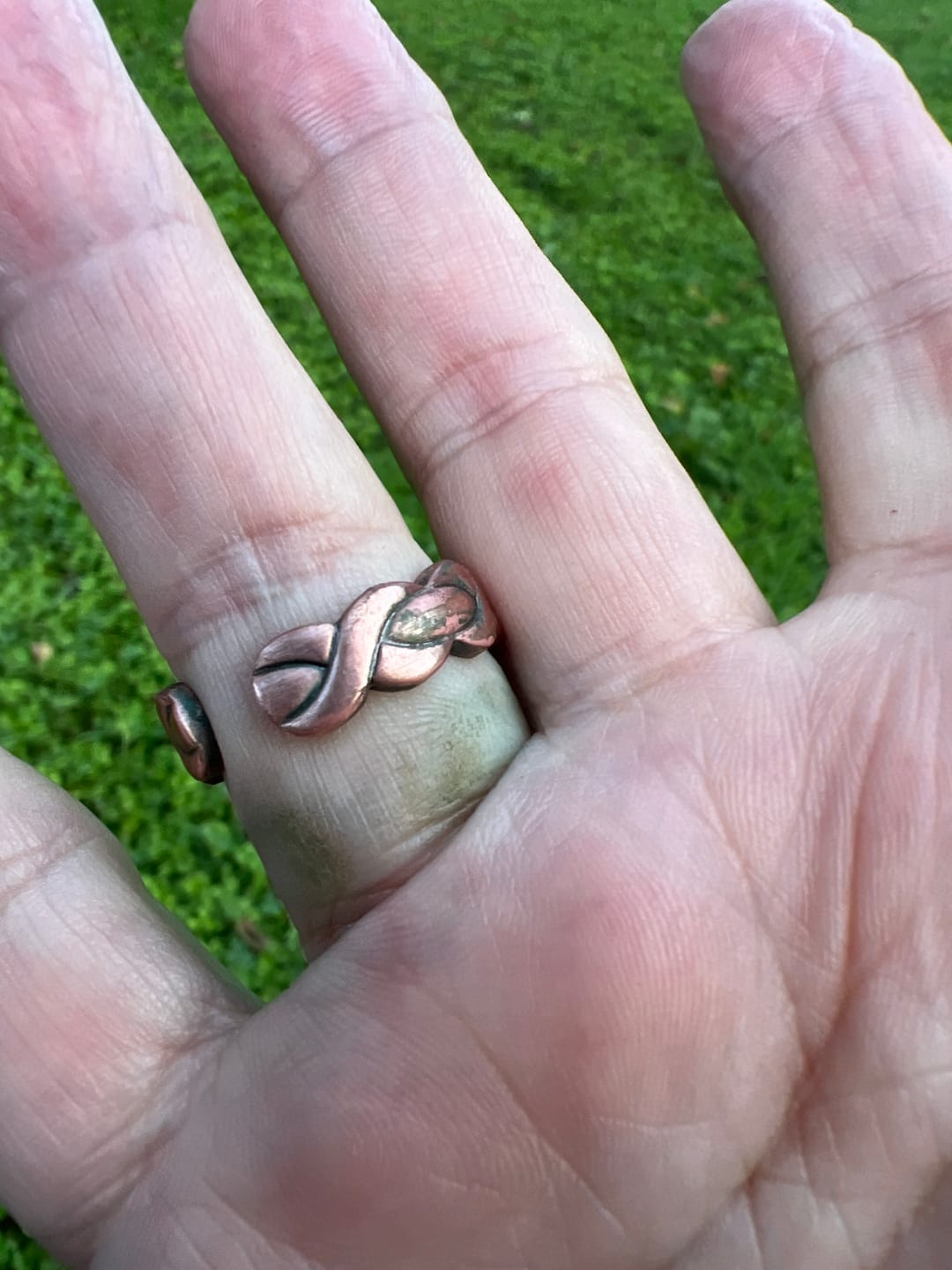 Customer photo review of Ladies Adjustable Copper Magnetic Ring