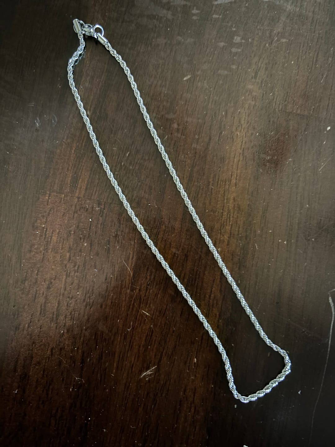 Customer photo review of Stainless Steel 3mm Small Rope Chain