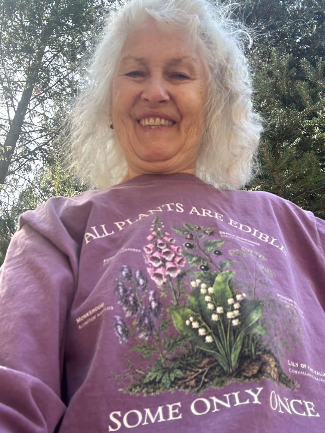 Customer photo review of All Plants Are Edible LS T-Shirt