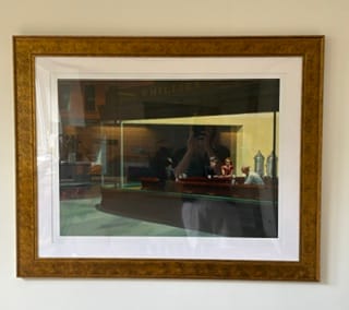 Customer photo review of Nighthawks Art Print