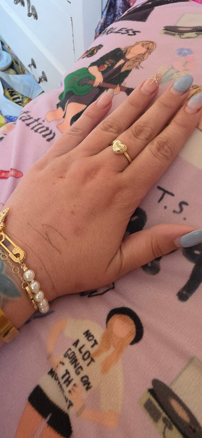 Customer photo review of Heart Locket Ring