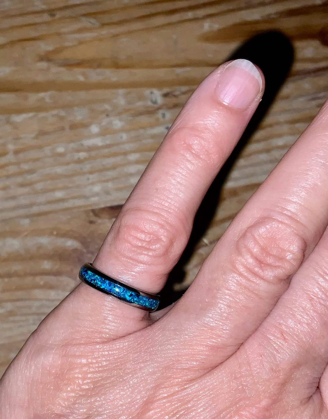 Customer photo review of Engrave Your Ring