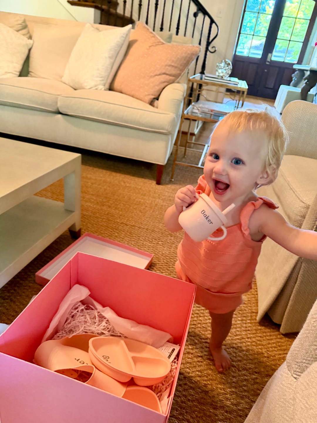 Customer photo review of Noah + Nori™ Personalized Baby Feeding Set