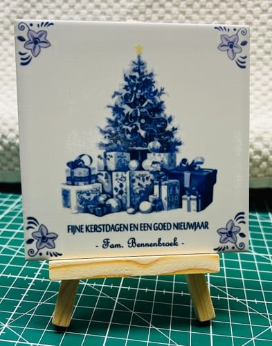 Customer photo review of Sublimatie Keramische Tegel 10.8 x 10.8 cm Wit Glanzend - Keramiek