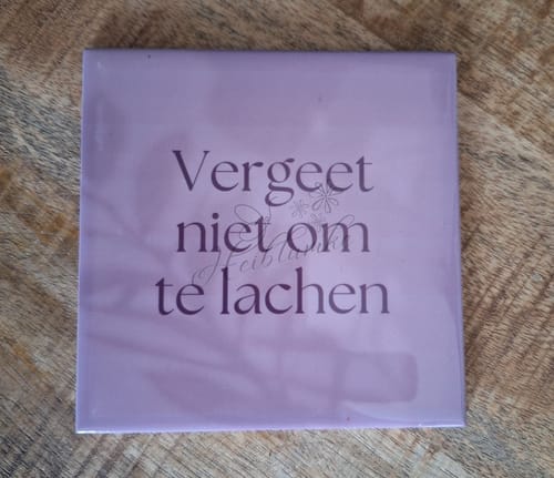 Customer photo review of Sublimatie Keramische Tegel 10.8 x 10.8 cm Wit Glanzend - Keramiek