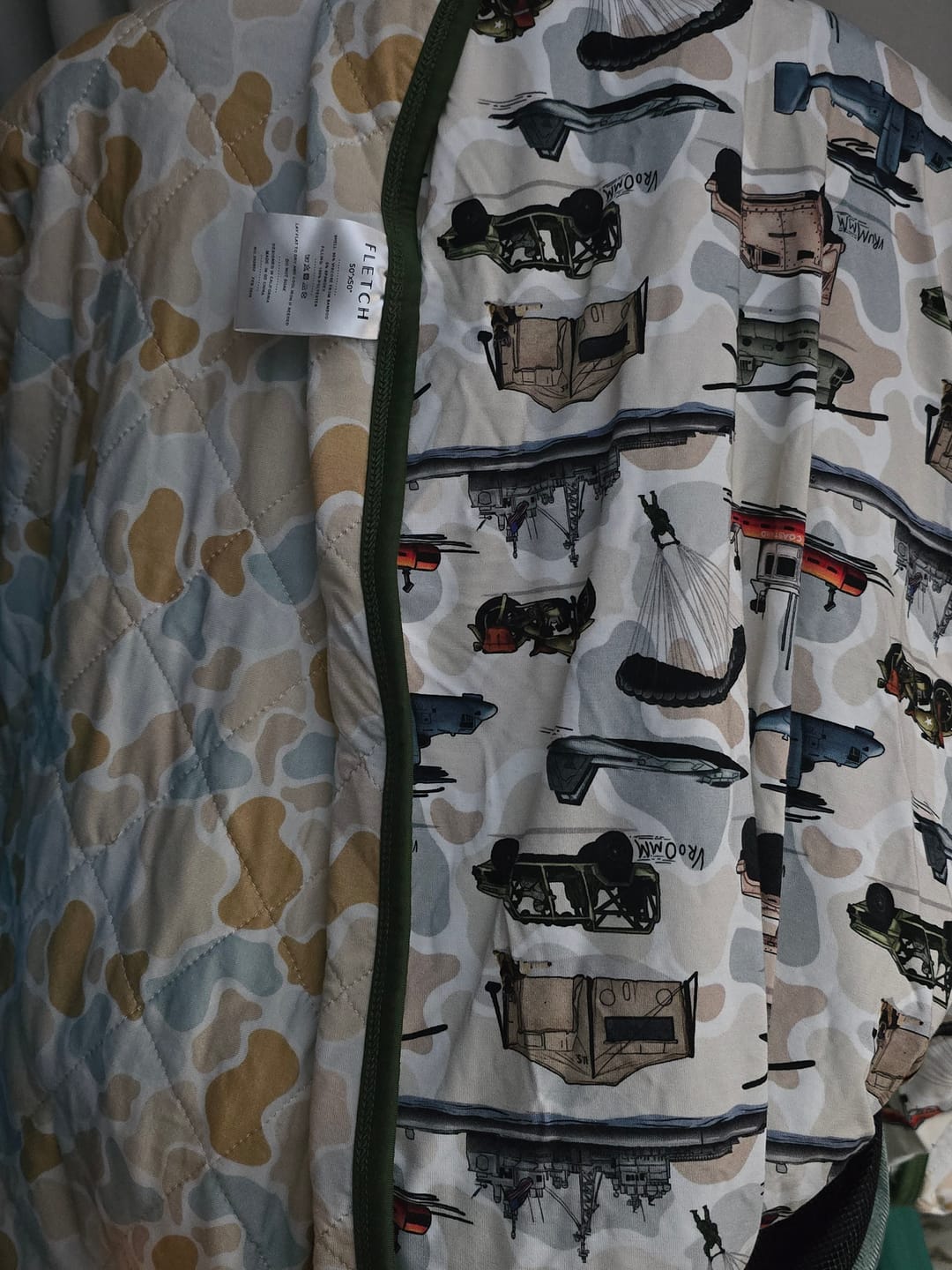 Customer photo review of The Brave 2.0 Quilted Blanket: Core Collection