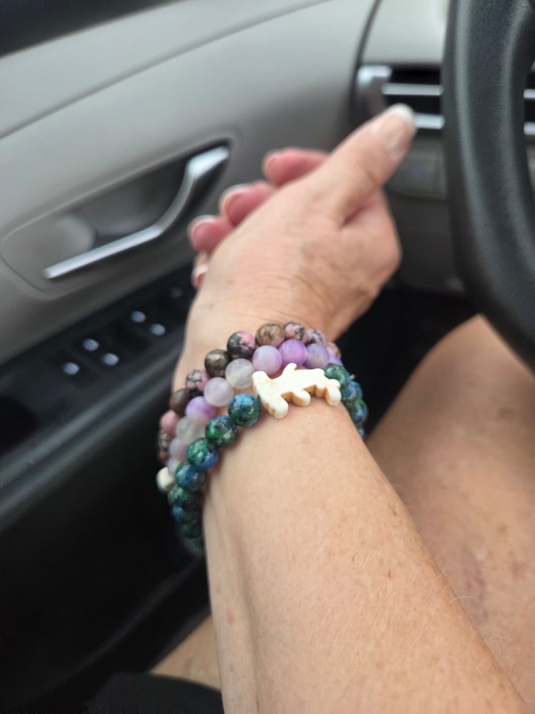 Customer photo review of The Shark Week Bracelet