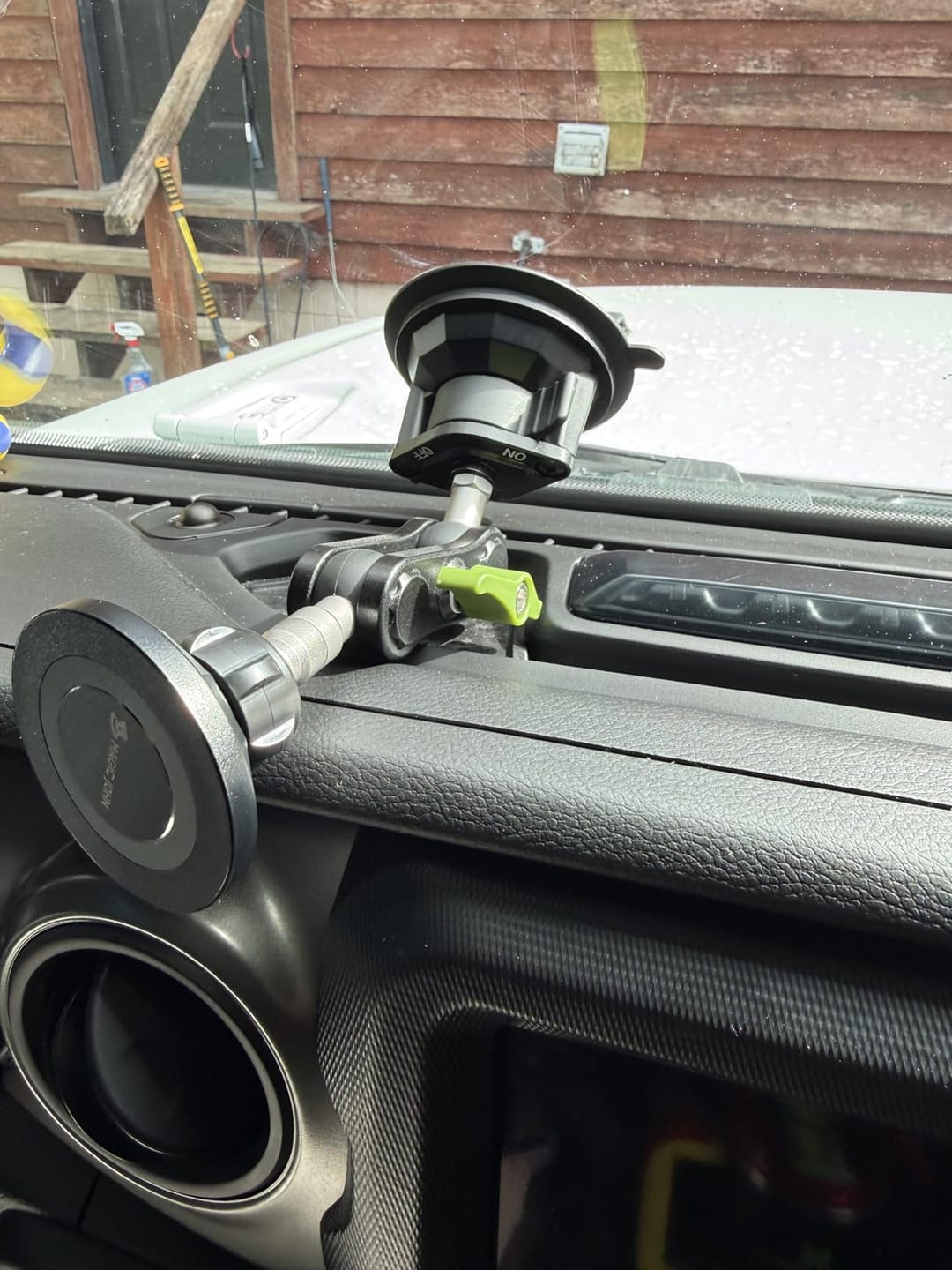 Customer photo review of Super Durable Metal Phone Holder