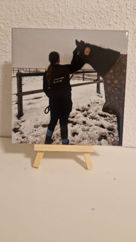 Customer photo review of Sublimatie Keramische Tegel 10.8 x 10.8 cm Wit Glanzend - Keramiek