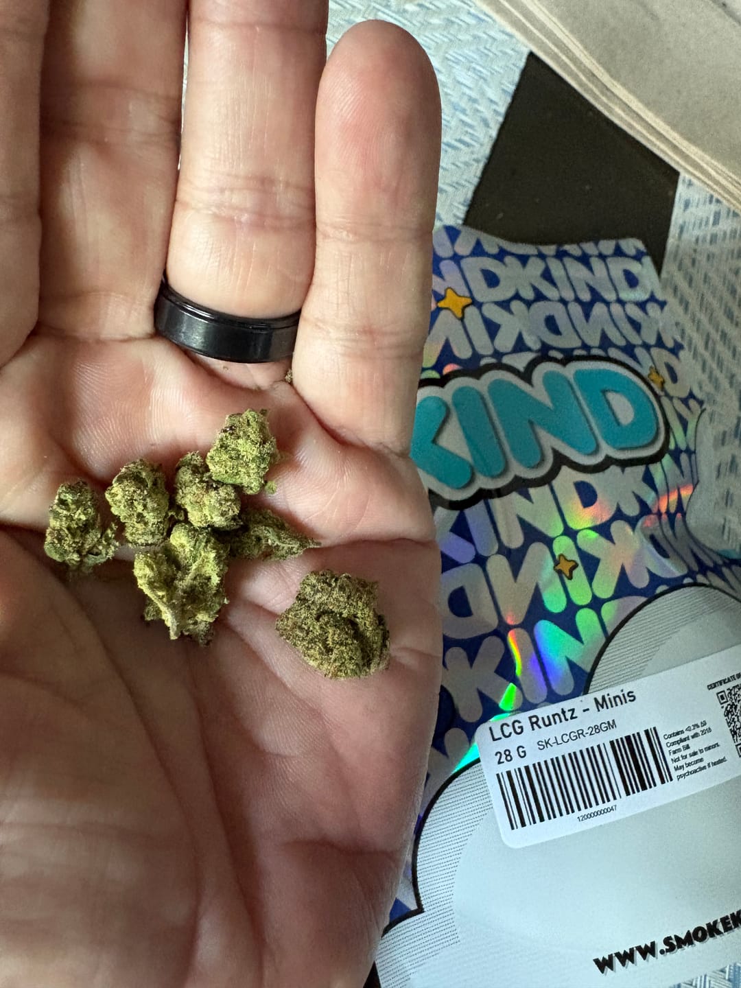 Customer photo review of LCG Runtz - Minis - 28 Grams - Hybrid