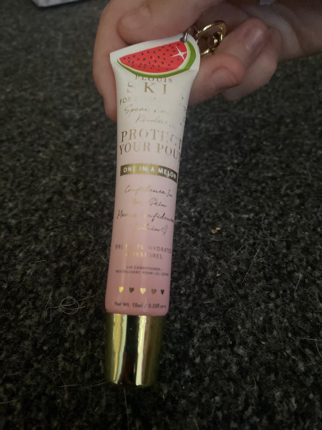Customer photo review of Protect Your Pout Lip Conditioner