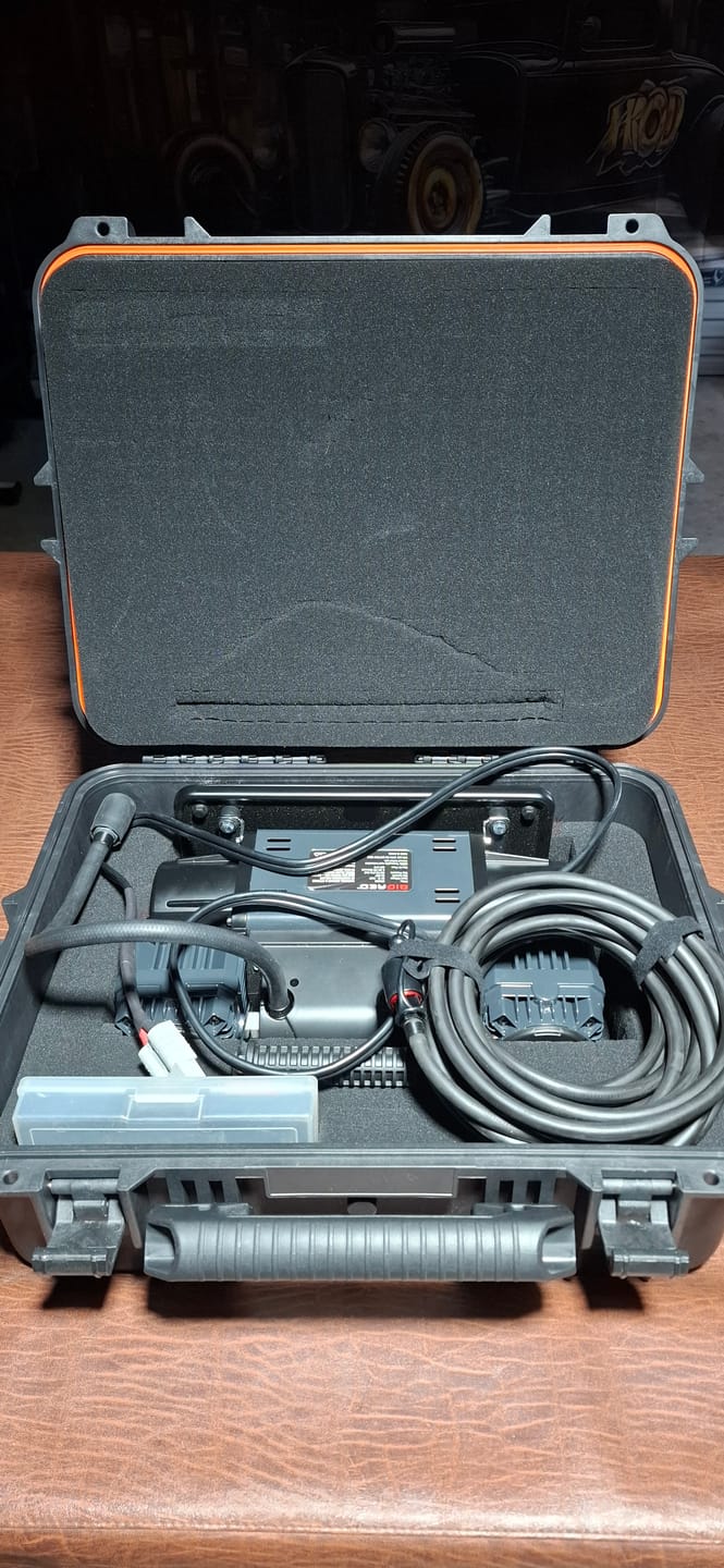 Customer photo review of Big Red Gear 12v Twin Head Portable Air Compressor