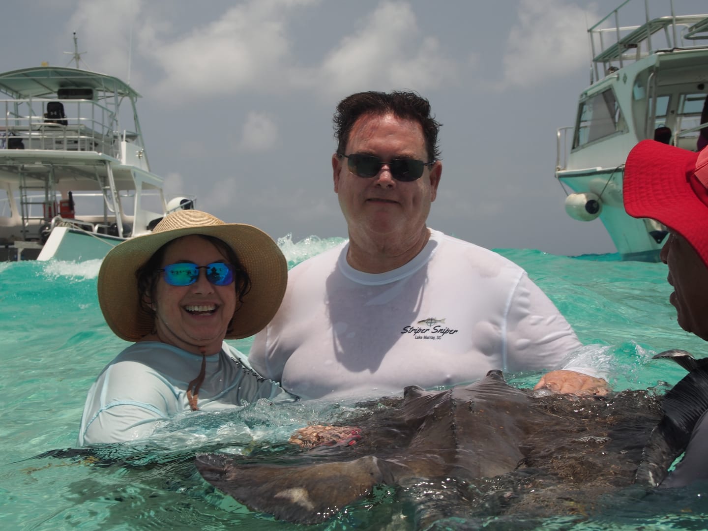 Customer photo review of Mens Captain & Crew Drifit Custom Boat Shirts - Long Sleeves