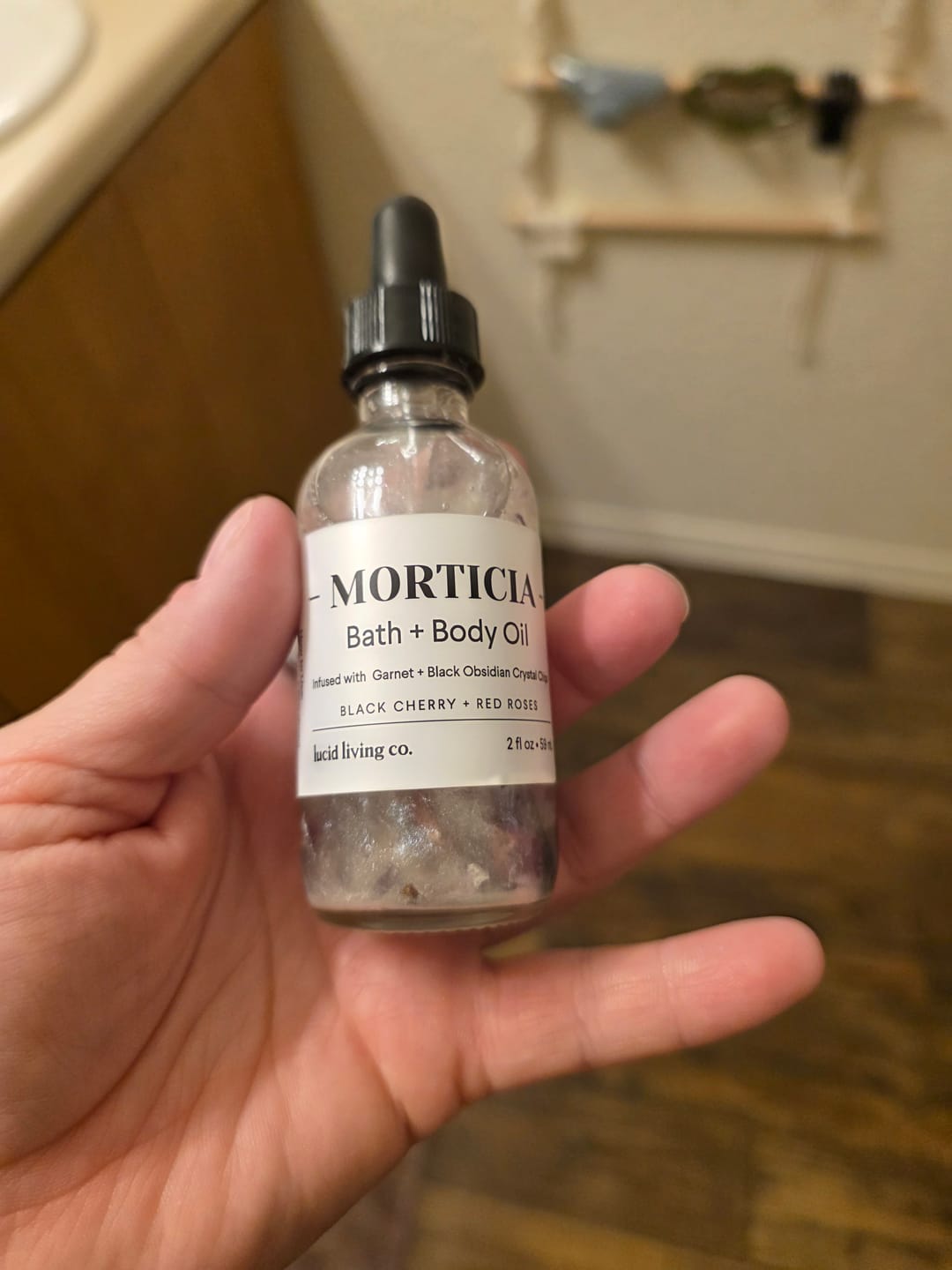 Customer photo review of MORTICIA Bath & Body Oil