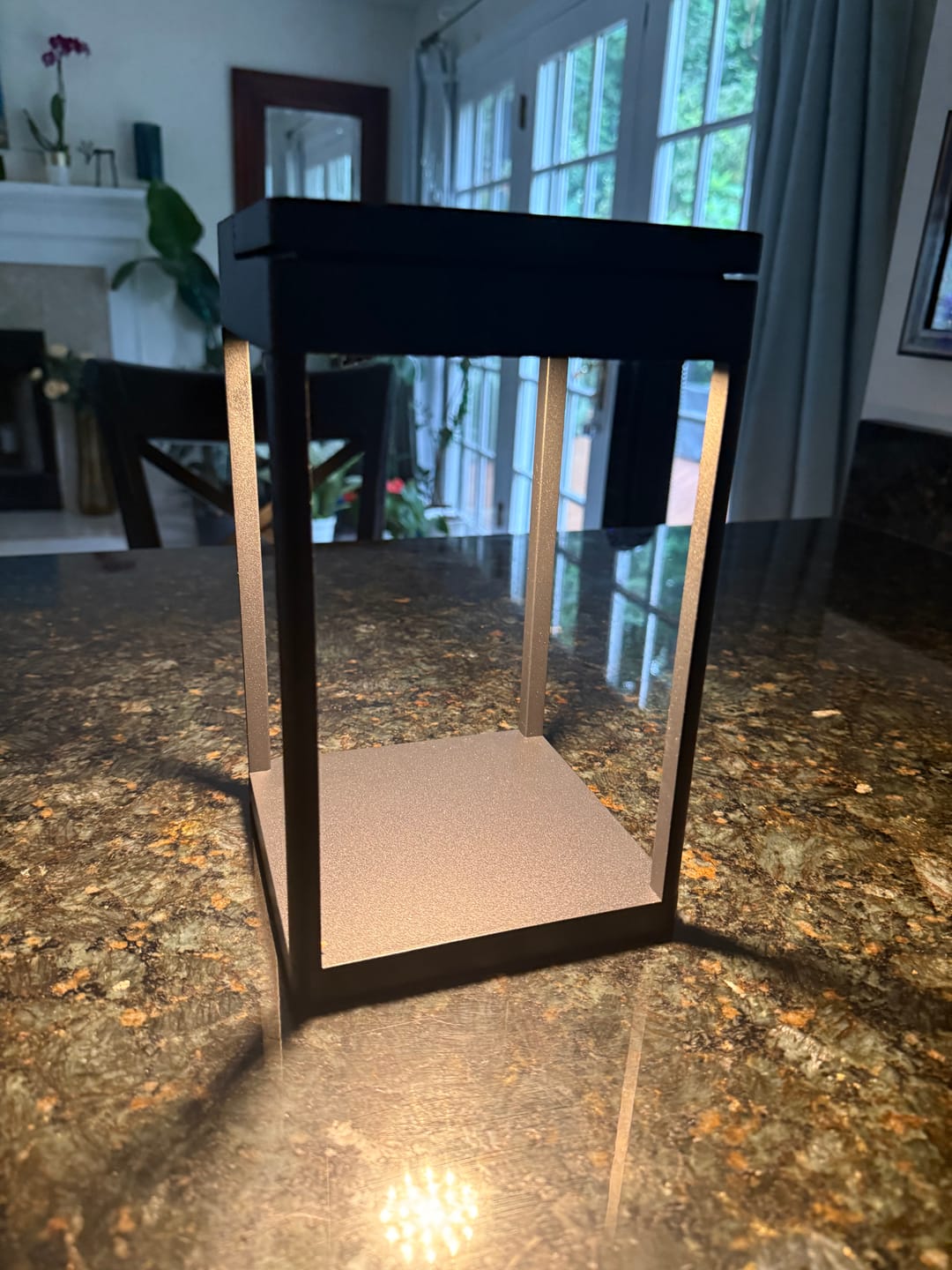 Customer photo review of Luxury Metal Solar Lantern
