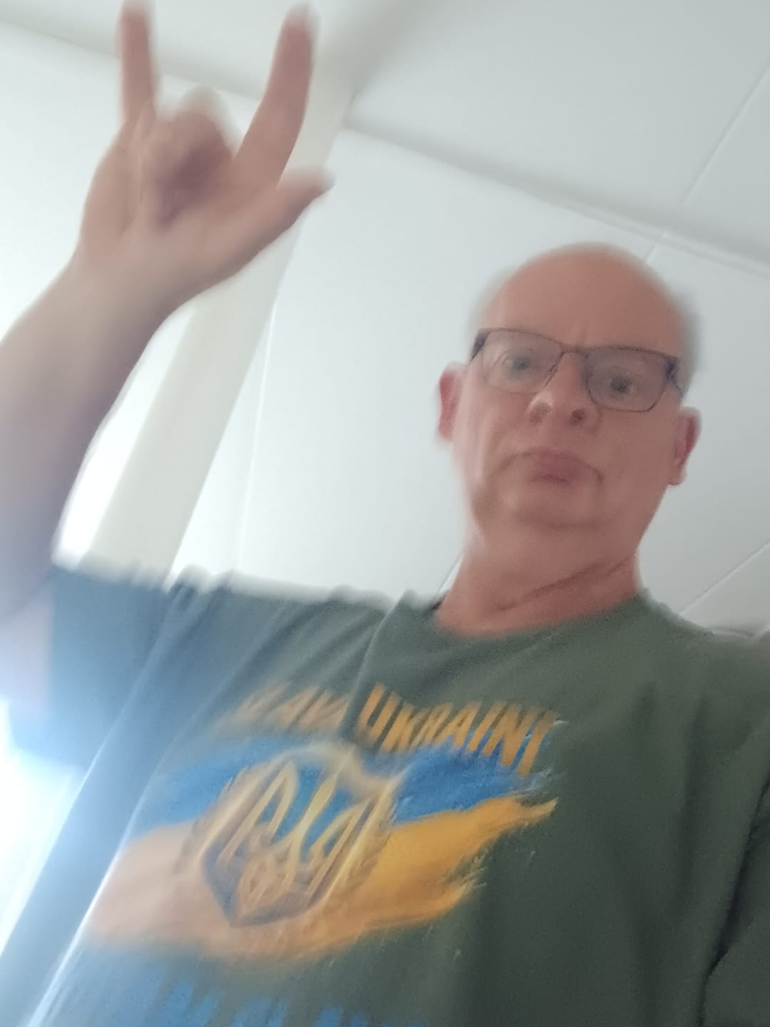 Customer photo review of Slava Ukraini, Heroyam Slava T-Shirt