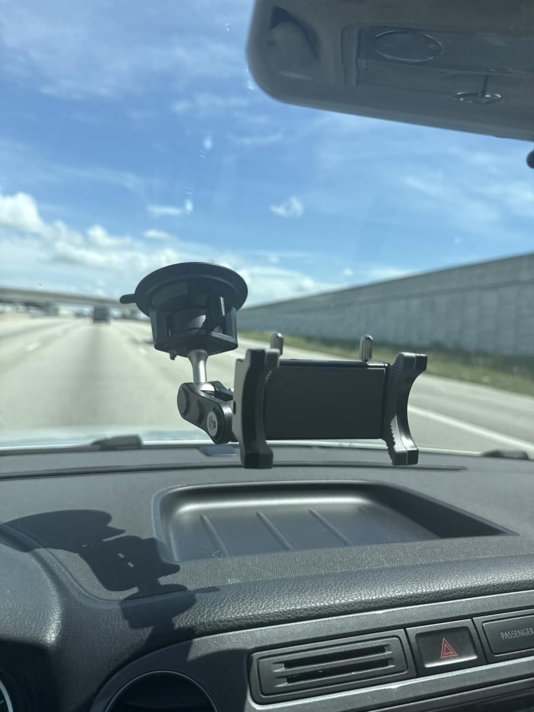 Customer photo review of Super Durable Metal Phone Holder