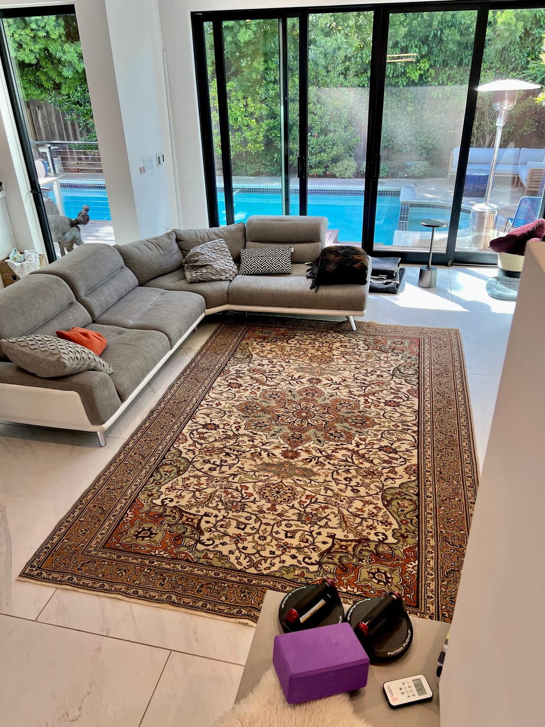 Customer photo review of Kayseri • Vintage Turkish Rug (6'8"x9'9")