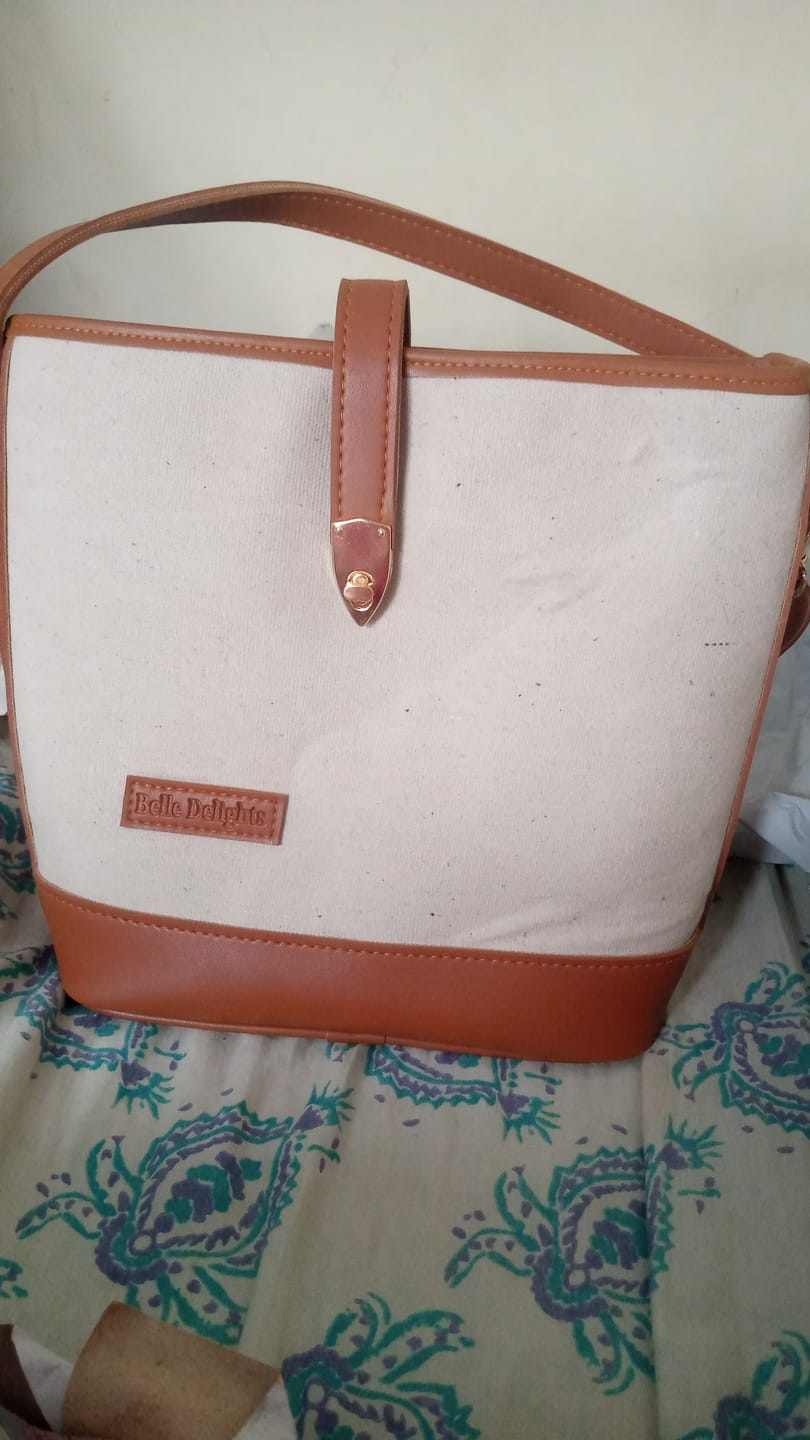 Customer photo review of Bucket Bag Tan Brown