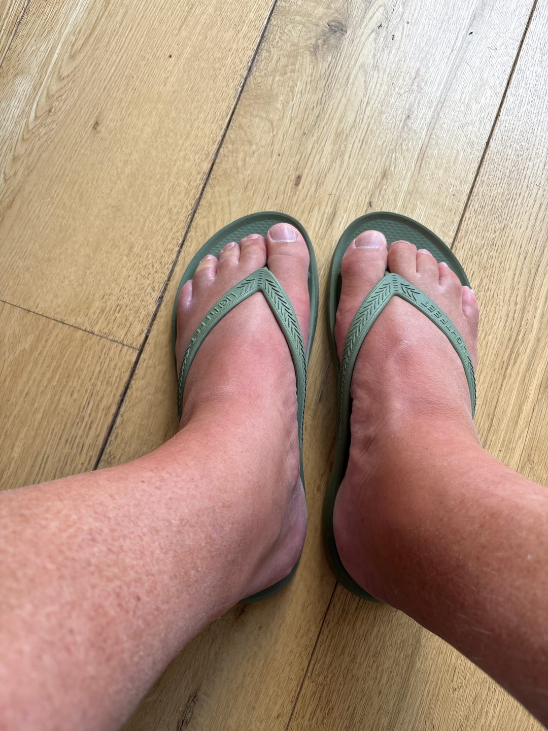 Customer photo review of Khaki - Arch Support Flip Flops
