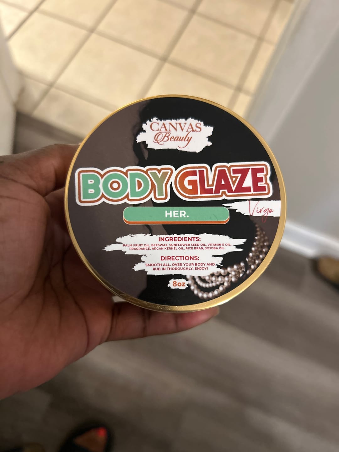 Customer photo review of Inspired by Collection BODY GLAZE: HER. (VIRGO)