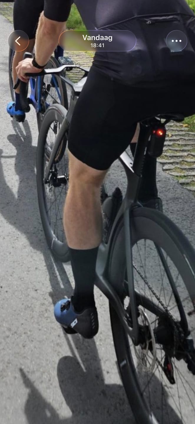 Customer photo review of AERO SOCKS - BLACK