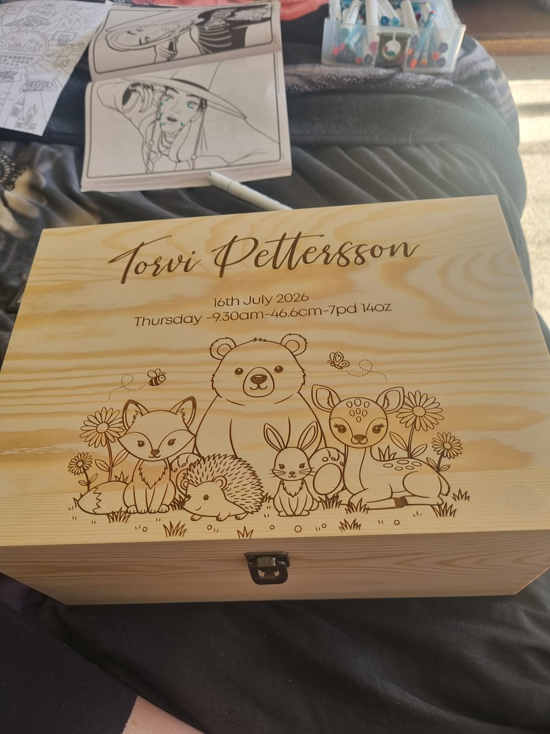 Customer photo review of Woodlands Friends Keepsake Box