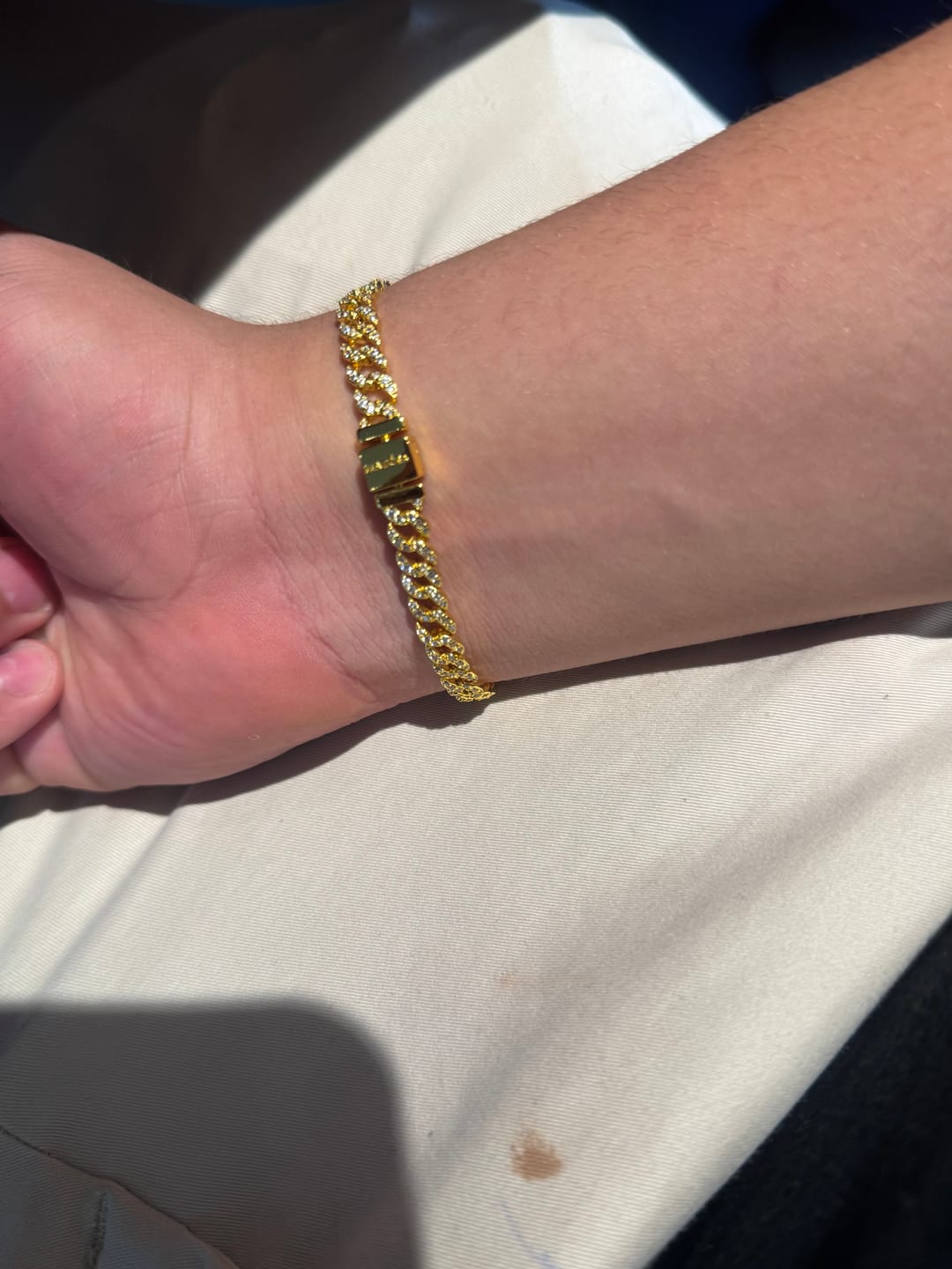 Customer photo review of PULSERA PANDORA TENIS TIMELESS PAVE BRILLANTE CUBANA ORO 14K + KIT DE REGALO