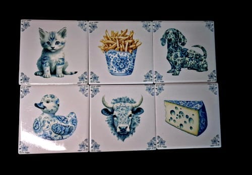 Customer photo review of Keramisch Onderzetter Vierkant 9,4x9,4cm voor sublimatie