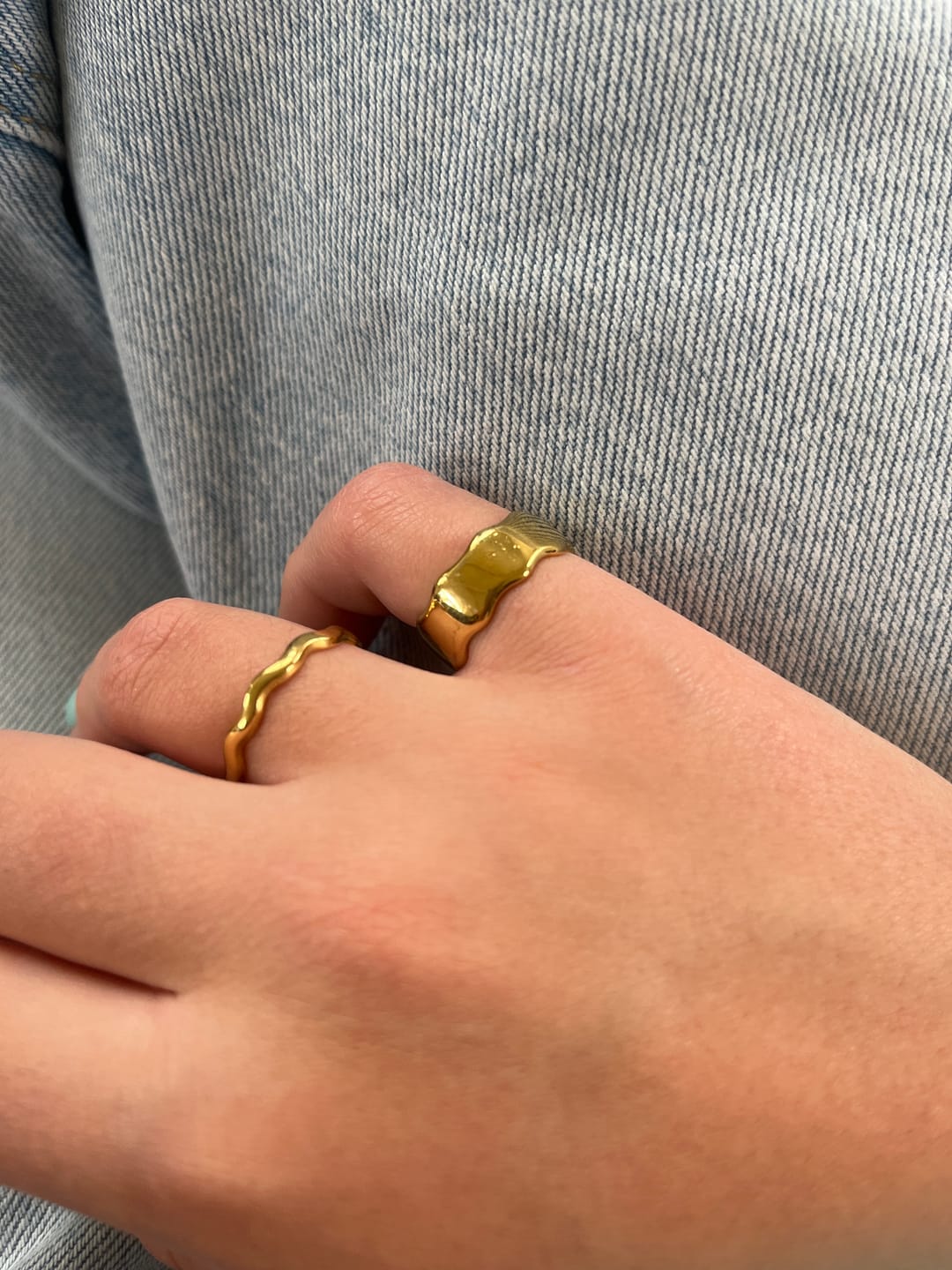 Customer photo review of Set Anillos Ajustable Dottie