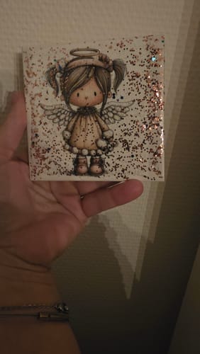 Customer photo review of Sublimatie Keramische Tegel 10.8 x 10.8 cm Wit Glanzend - Keramiek