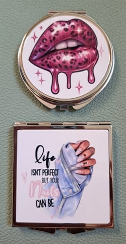 Customer photo review of Vierkant Metalen Spiegeltje voor Sublimatie – Zilver, Afsluitbaar