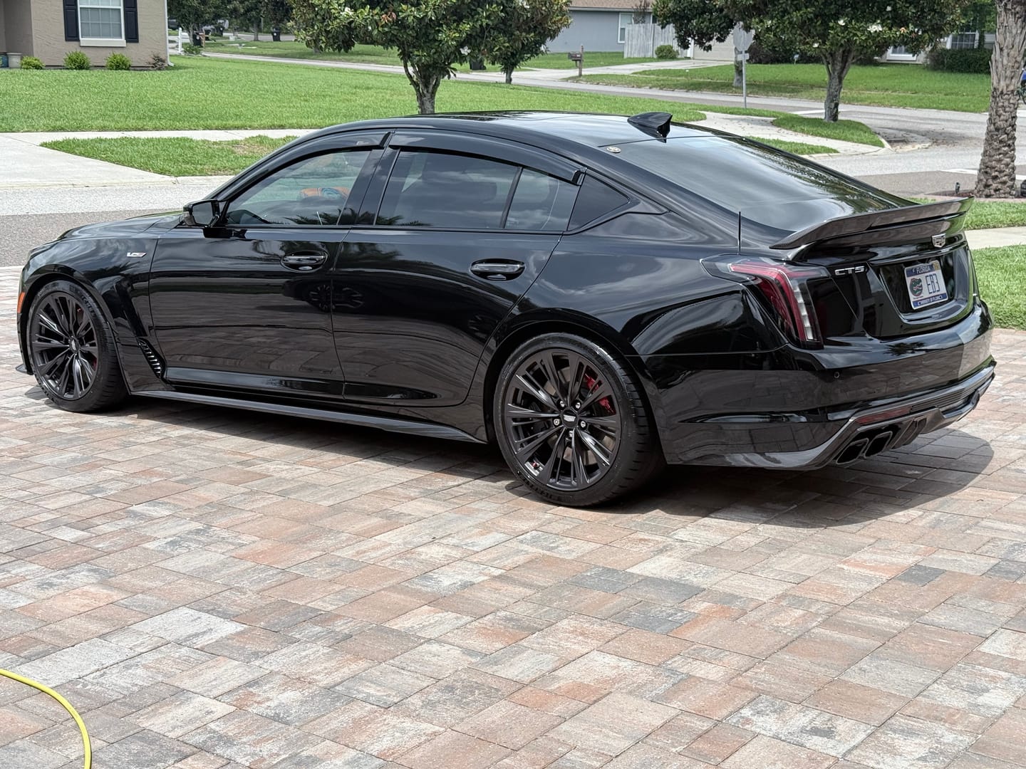Customer photo review of 2020-Present Cadillac CT5 Window Visors Wind Deflectors Rain Guards