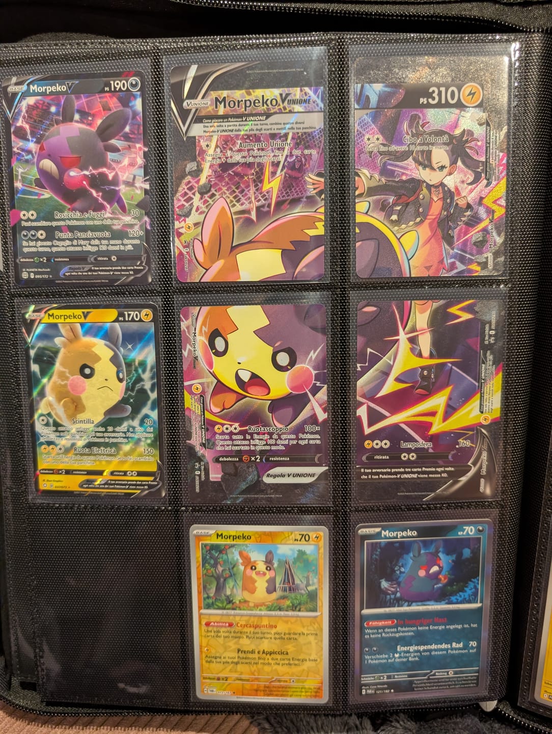 Customer photo review of Lunar Shadow 9-Pocket Trading Card Binder