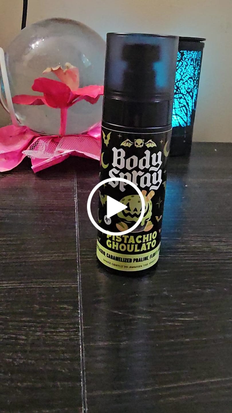 Customer video review of Pistachio Ghoulato  Body Spray