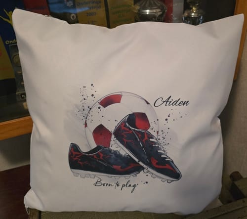 Customer photo review of Kussenhoes 39×39 cm – Wit – Voor Sublimatie
