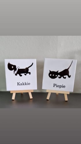 Customer photo review of Sublimatie tegel 15x15 cm wit glans – keramiek A+ kwaliteit