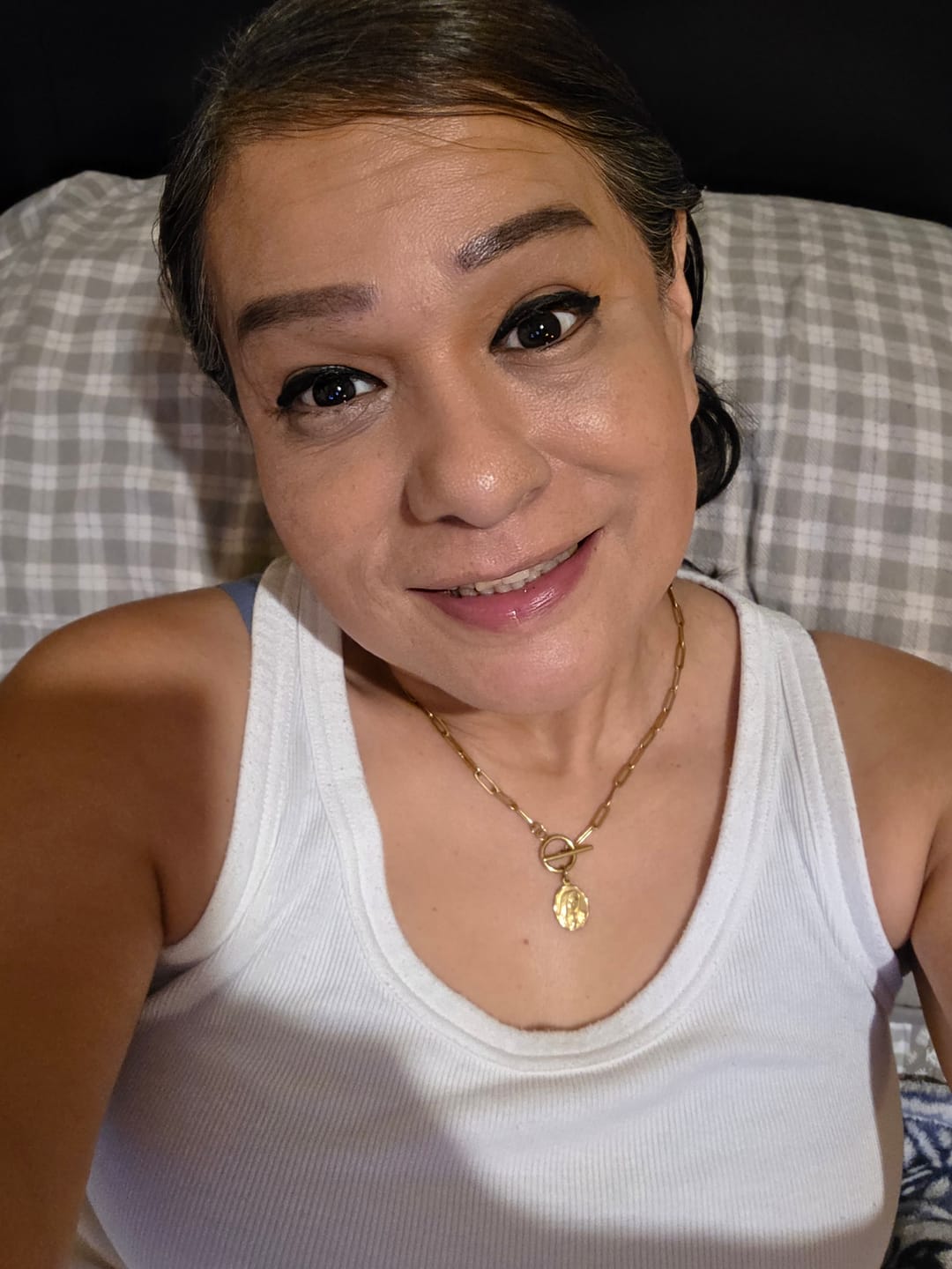 Customer photo review of Paper Clip Lupita Necklace