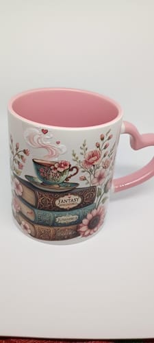Customer photo review of 330ml (11oz) Duo Color Mok met hart oor (kies uw kleur) voor sublimatie