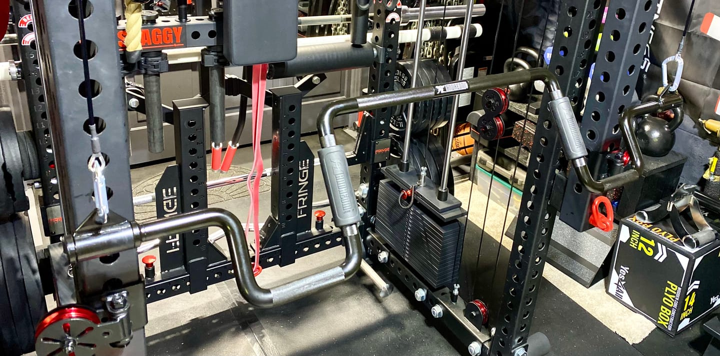 Customer photo review of - THE ANDREONI BAR ™ - A revolutionary and versatile cable machine attachment that replaces multiple bulky expensive gym machines.