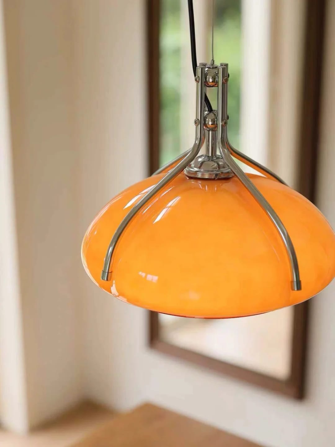 Customer photo review of Amber Dome Pendant Light