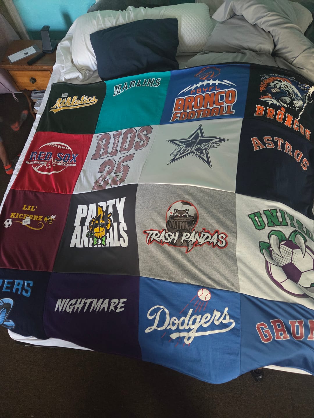 Customer photo review of Project Repat T-Shirt Quilt