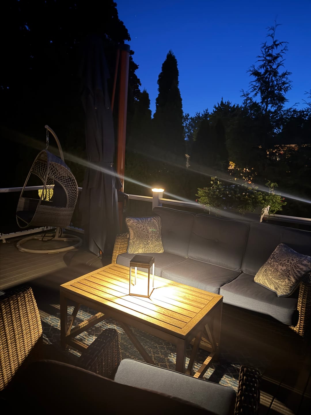 Customer photo review of Luxury Metal Solar Lantern