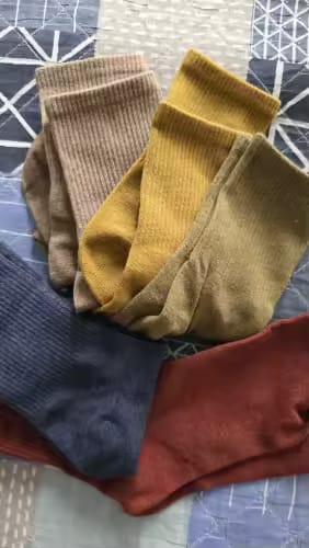 Customer photo review of SLCOMFORT™ Calcetines de Algodón 100% Natural 6 Pares