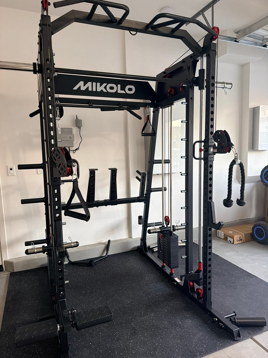 Customer photo review of M4-2.0 Elite All-In-One Workout Smith Gym Machine with Dual Weight Stacks (UPGRADED)